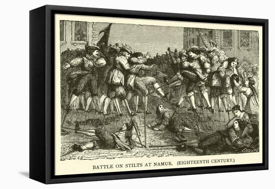 Battle on Stilts at Namur, Eighteenth Century-null-Framed Premier Image Canvas