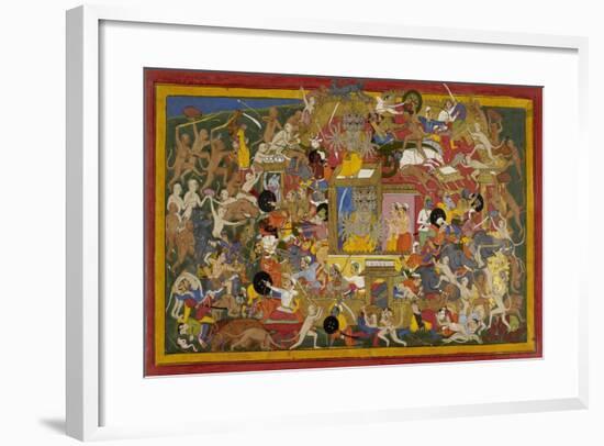 Battle Scene at Lanka-Sahib Din-Framed Giclee Print