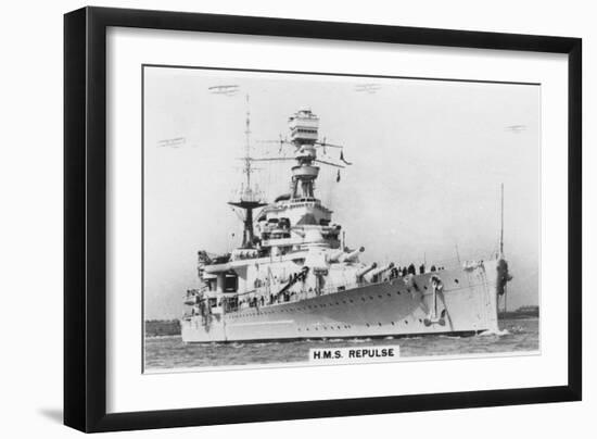 Battlecruiser HMS Repulse, 1937-null-Framed Giclee Print