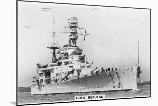 Battlecruiser HMS Repulse, 1937-null-Mounted Giclee Print