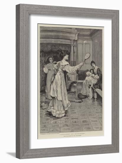 Battledore and Shuttlecock-Sir Lawrence Alma-Tadema-Framed Giclee Print