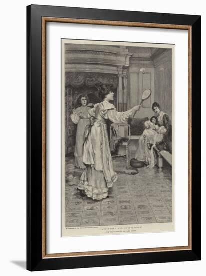 Battledore and Shuttlecock-Sir Lawrence Alma-Tadema-Framed Giclee Print