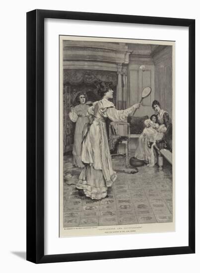 Battledore and Shuttlecock-Sir Lawrence Alma-Tadema-Framed Giclee Print