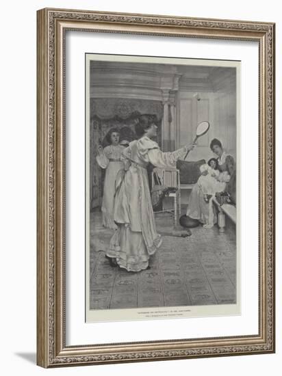 Battledore and Shuttlecock-Sir Lawrence Alma-Tadema-Framed Giclee Print