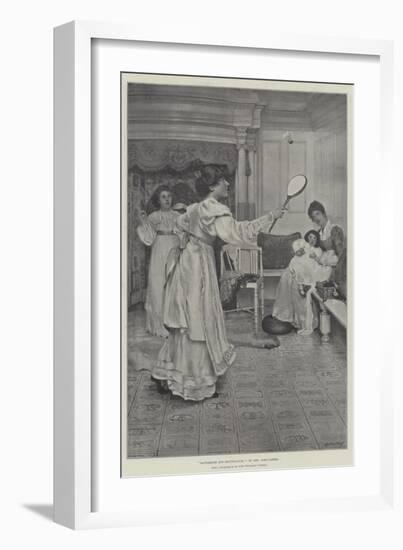 Battledore and Shuttlecock-Sir Lawrence Alma-Tadema-Framed Giclee Print