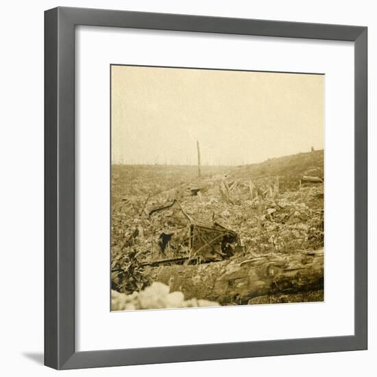 Battlefield, Bezonvaux, Verdun, northern France, c1914-c1918-Unknown-Framed Photographic Print