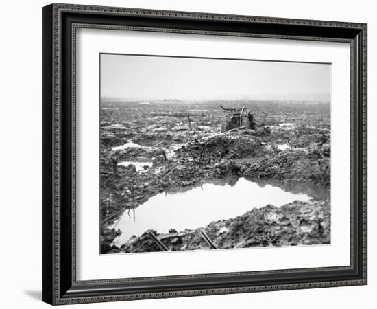 Battlefield Near Passchendaele, Flanders, October 1917-English Photographer-Framed Photographic Print