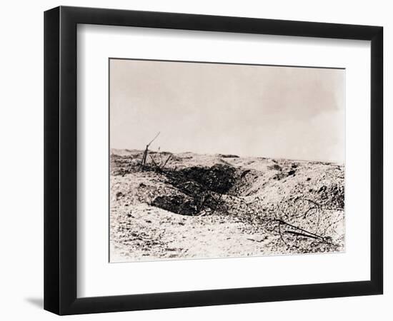 Battlefield, Tahure, northern France, c1914-c1918-Unknown-Framed Photographic Print