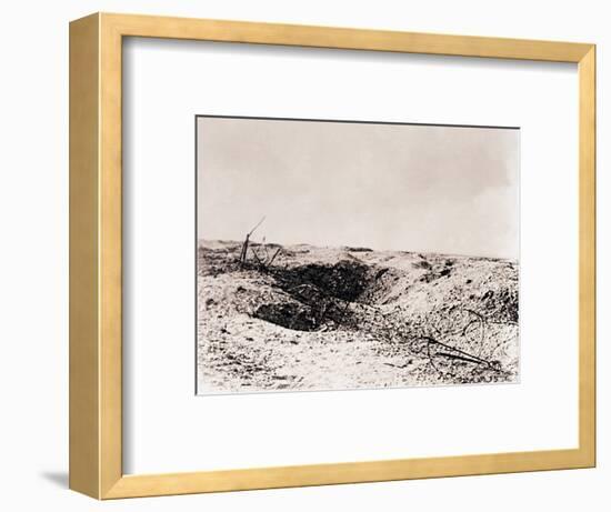 Battlefield, Tahure, northern France, c1914-c1918-Unknown-Framed Photographic Print