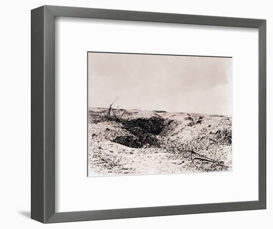 Battlefield, Tahure, northern France, c1914-c1918-Unknown-Framed Photographic Print
