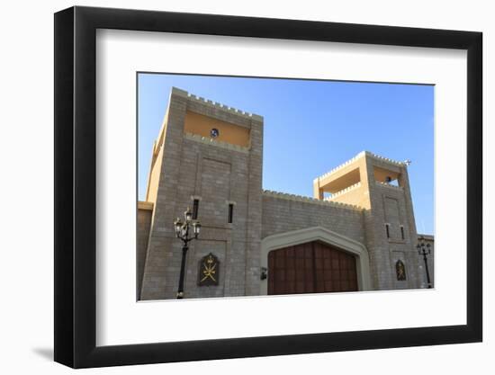 Battlements and Huge Teak Gates of Al-Husn, Southern Oman-Eleanor Scriven-Framed Photographic Print