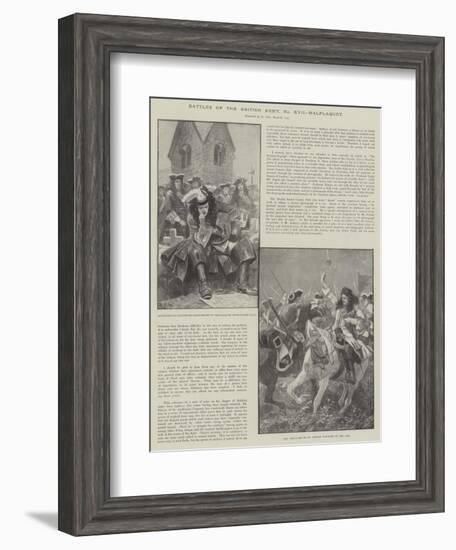 Battles of the British Army, Malplaquet-Richard Caton Woodville II-Framed Giclee Print