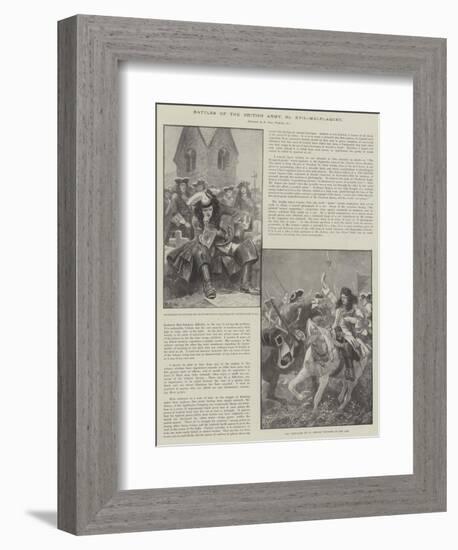 Battles of the British Army, Malplaquet-Richard Caton Woodville II-Framed Giclee Print