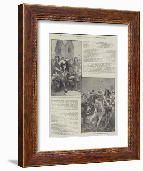 Battles of the British Army, Malplaquet-Richard Caton Woodville II-Framed Giclee Print