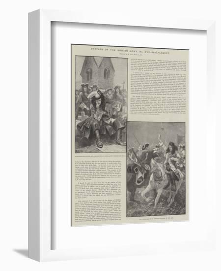 Battles of the British Army, Malplaquet-Richard Caton Woodville II-Framed Giclee Print