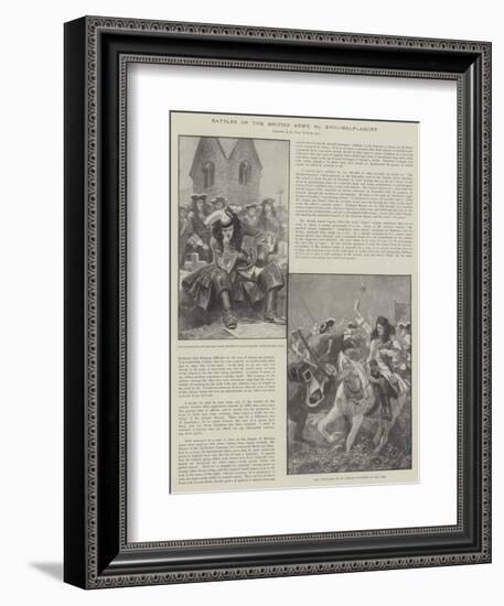 Battles of the British Army, Malplaquet-Richard Caton Woodville II-Framed Giclee Print