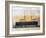 Battleship Italia, Color, Italy, 19th Century-null-Framed Giclee Print