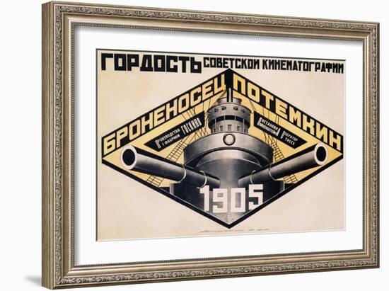 Battleship Potemkin 1905 Poster-Alexander Rodchenko-Framed Giclee Print