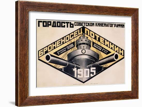 Battleship Potemkin 1905 Poster-Alexander Rodchenko-Framed Giclee Print