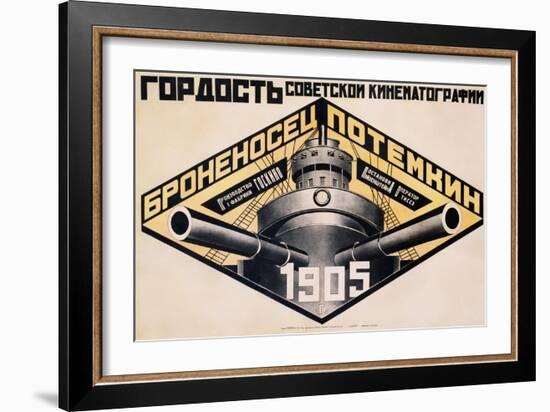 Battleship Potemkin 1905 Poster-Alexander Rodchenko-Framed Giclee Print