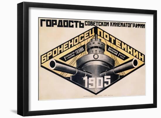 Battleship Potemkin 1905 Poster-Alexander Rodchenko-Framed Giclee Print