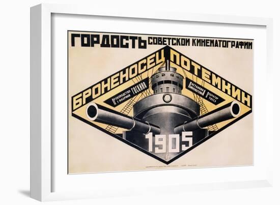 Battleship Potemkin 1905 Poster-Alexander Rodchenko-Framed Giclee Print