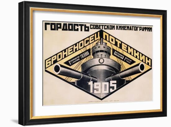 Battleship Potemkin 1905 Poster-Alexander Rodchenko-Framed Giclee Print