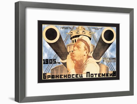 Battleship Potemkin 1905-Anton Lavinsky-Framed Art Print