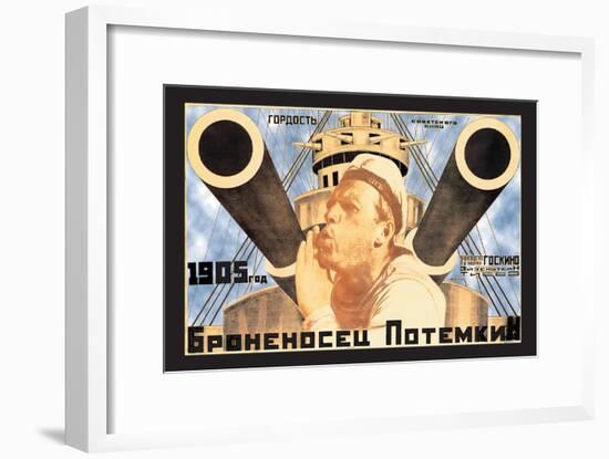 Battleship Potemkin 1905-Anton Lavinsky-Framed Art Print