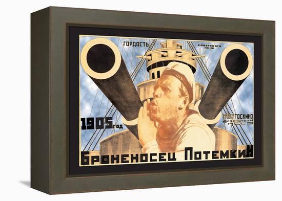 Battleship Potemkin 1905-Anton Lavinsky-Framed Stretched Canvas