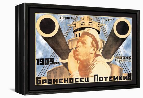 Battleship Potemkin 1905-Anton Lavinsky-Framed Stretched Canvas