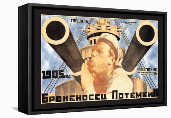 Battleship Potemkin 1905-Anton Lavinsky-Framed Stretched Canvas