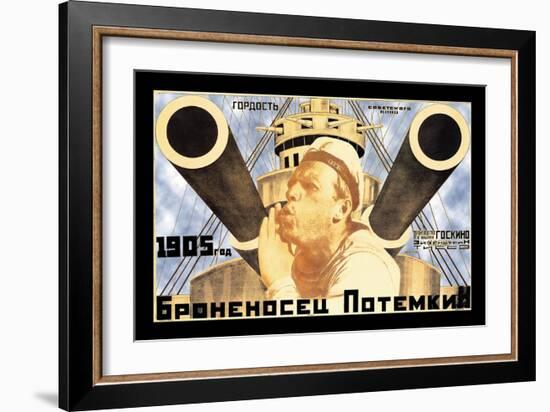 Battleship Potemkin 1905-Anton Lavinsky-Framed Premium Giclee Print