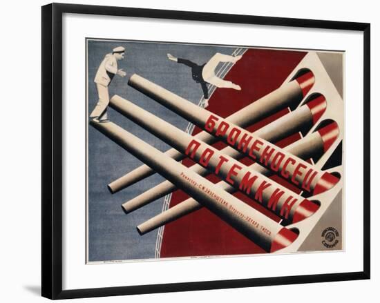 Battleship Potemkin Film Poster by Stenberg Brothers-null-Framed Giclee Print
