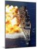 Battleship USS Iowa Firing Its Mark 7 16-inch/50-caliber Guns-Stocktrek Images-Mounted Photographic Print
