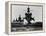 Battleship USS Pennsylvania Is Followed by Three Cruisers-null-Framed Stretched Canvas