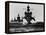 Battleship USS Pennsylvania Is Followed by Three Cruisers-null-Framed Stretched Canvas