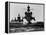 Battleship USS Pennsylvania Is Followed by Three Cruisers-null-Framed Stretched Canvas