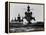 Battleship USS Pennsylvania Is Followed by Three Cruisers-null-Framed Stretched Canvas
