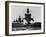 Battleship USS Pennsylvania Is Followed by Three Cruisers-null-Framed Photo