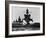 Battleship USS Pennsylvania Is Followed by Three Cruisers-null-Framed Photo