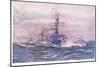 Battleships of the White Era at Sea, 1915-William Lionel Wyllie-Mounted Giclee Print
