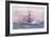 Battleships of the White Era at Sea, 1915-William Lionel Wyllie-Framed Giclee Print