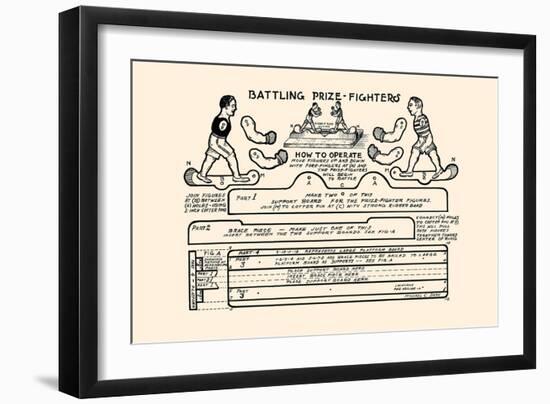 Battling Prize Fighters-Michael C. Dank-Framed Art Print