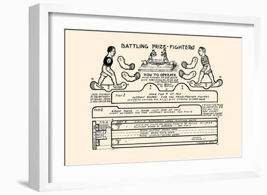 Battling Prize Fighters-Michael C. Dank-Framed Art Print