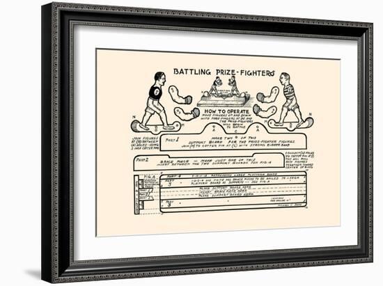 Battling Prize Fighters-Michael C. Dank-Framed Art Print