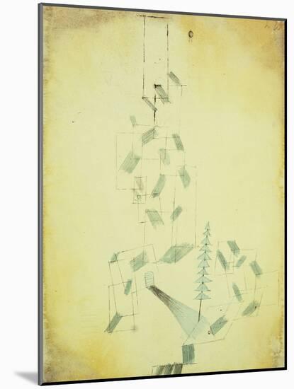 Bau Am Bach-Paul Klee-Mounted Giclee Print