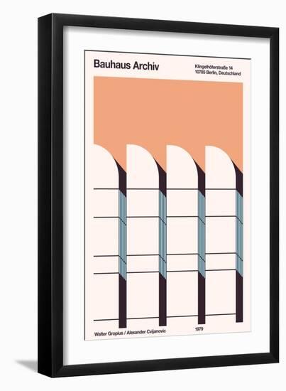 Bauhaus Archiv (Digital)-Florent Bodart-Framed Giclee Print