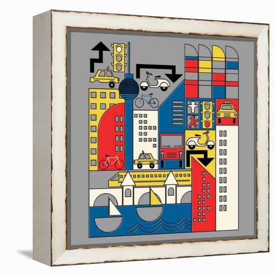 Bauhaus Berlin-null-Framed Premier Image Canvas