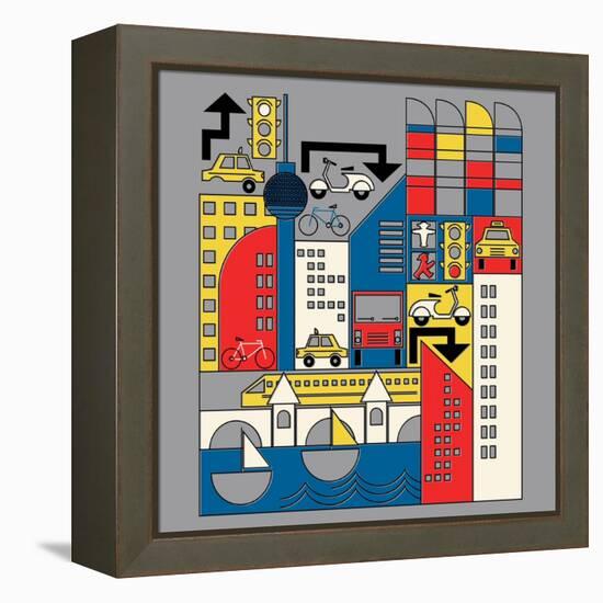 Bauhaus Berlin-null-Framed Premier Image Canvas